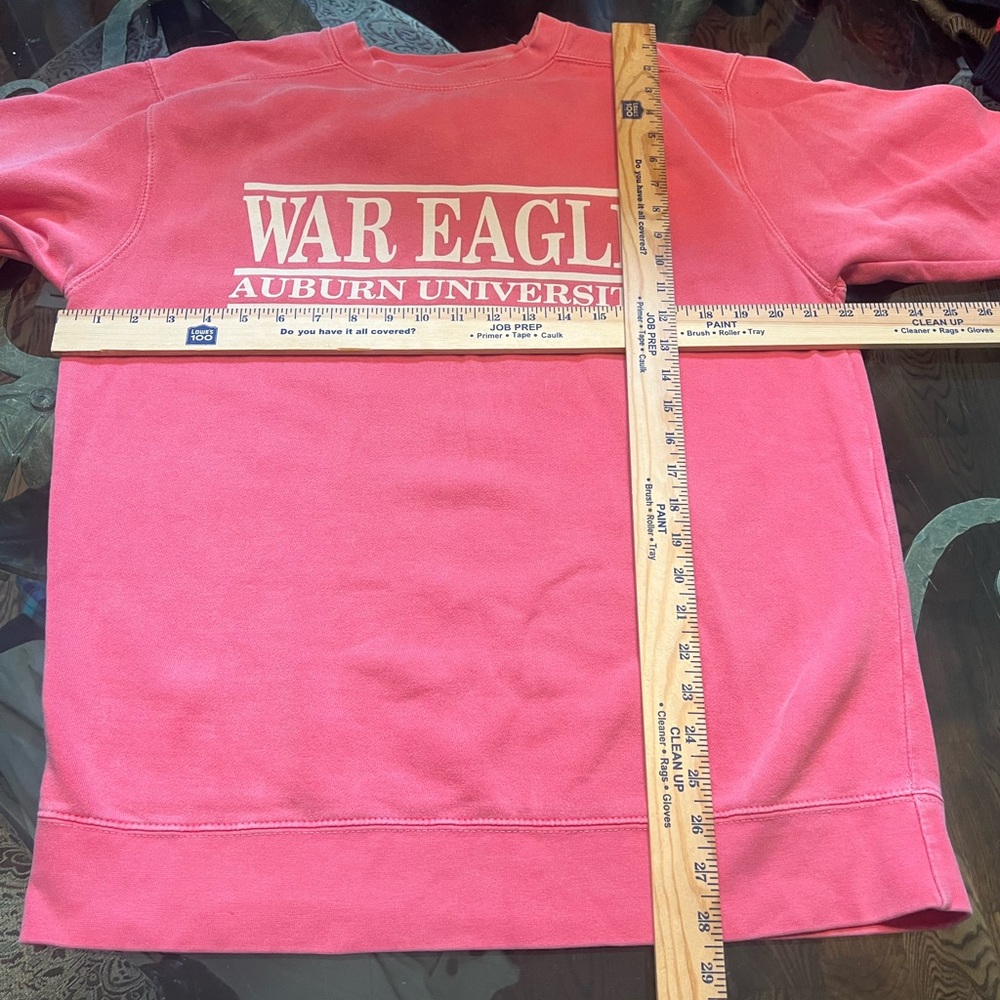 Comfort Colors War Eagle Auburn University Faded Melon Sweatshirt Size Medium - Picture 7 of 7